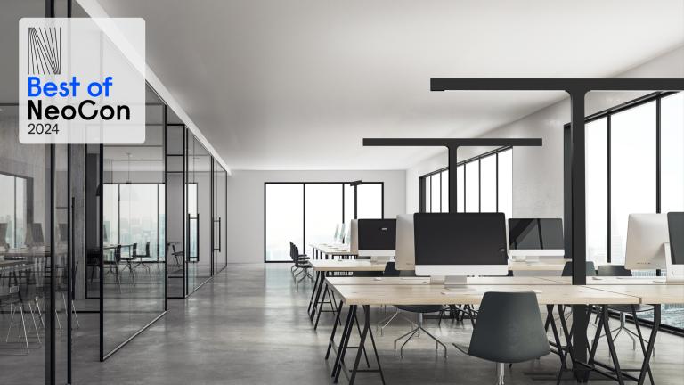 Tazo Dual over open workstations - Best of NeoCon Gold 2024