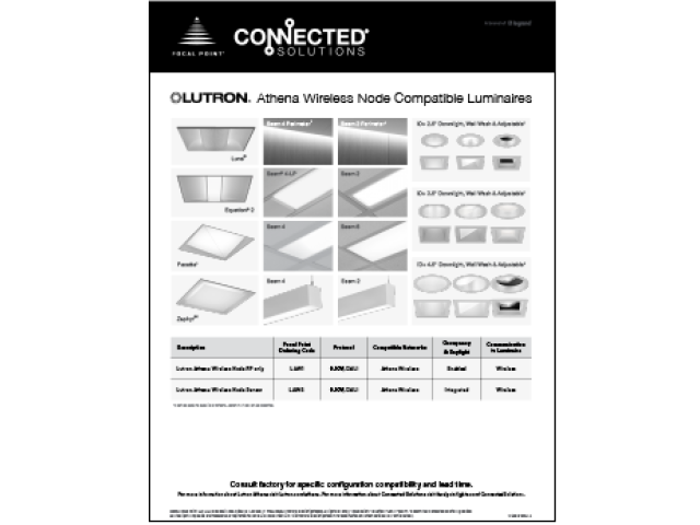 Lutron Athena Compatible Luminaires Guide