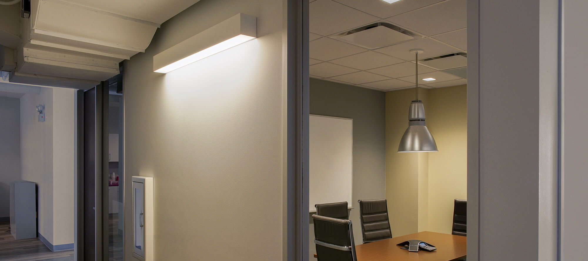 wall mounted direct indirect lighting