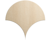 TruTile Shapes Scallop Light Oak