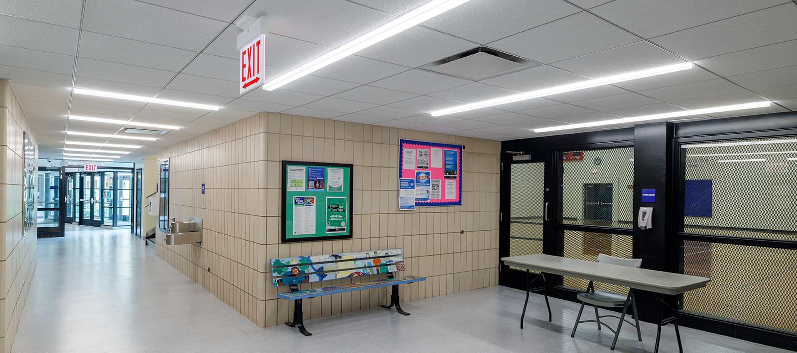 McGuane Park Field House, Corridor, Seem 2 Pop-Down