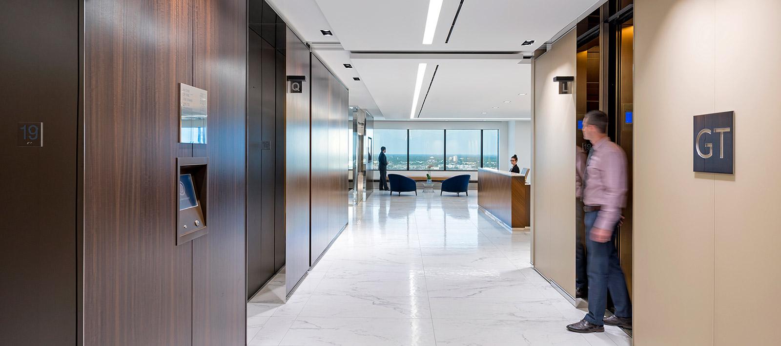 Greenberg Trauig Elevator Lobby Seem