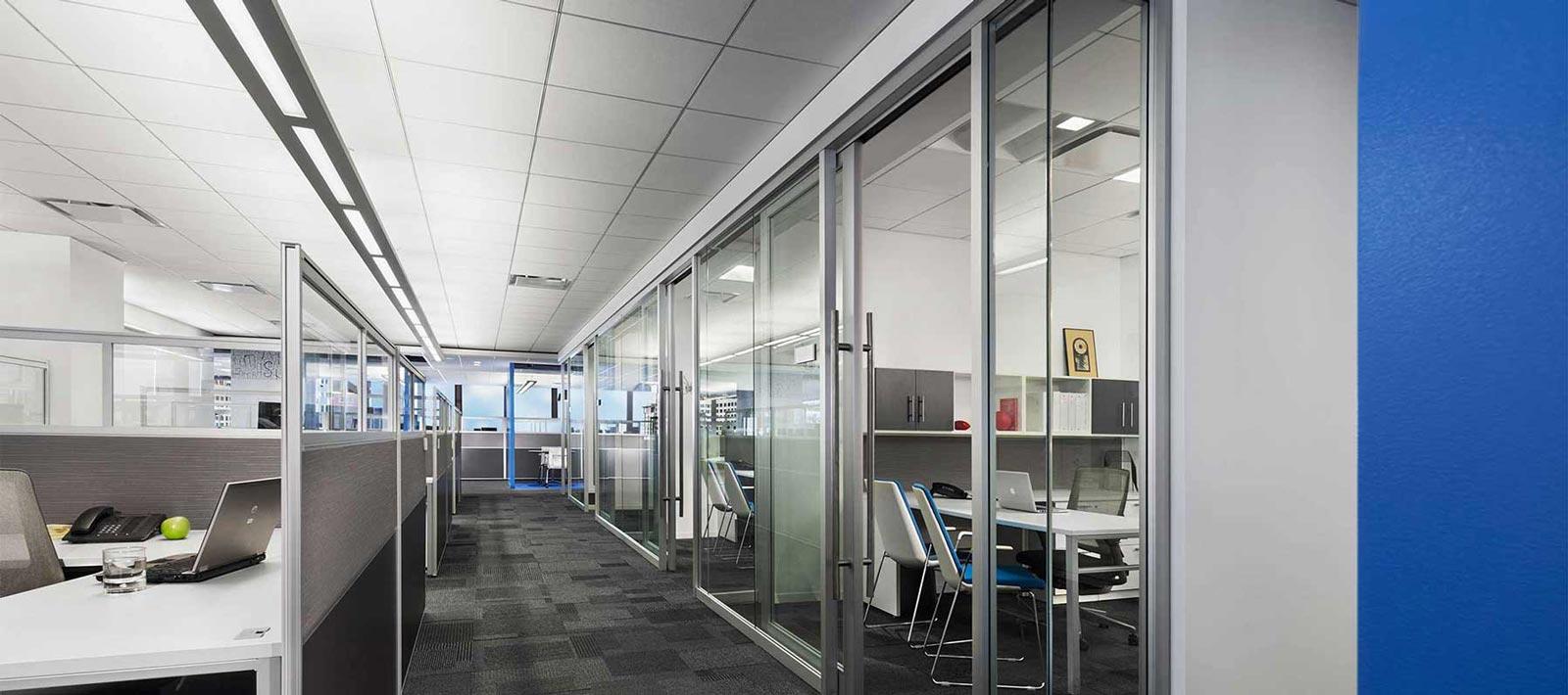 Twelve Open Office Corridor