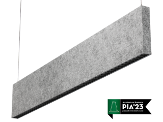 Seem 1 Acoustic Louver Direct/Indirect ASM1C_SliverGray_BK_hero_2